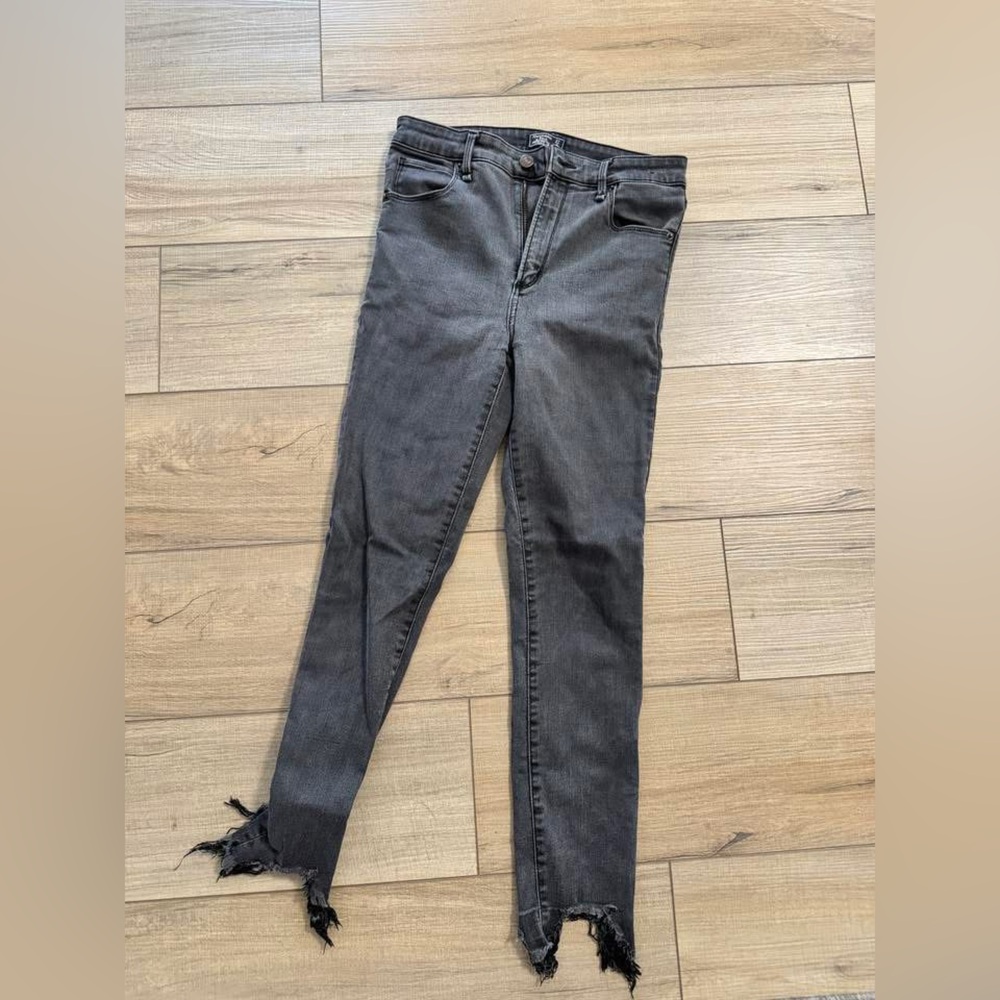 Abercrombie & Fitch Black Cropped Jeans